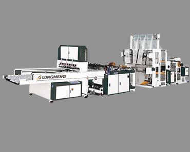 Fully Automatic Servo-Driven Triple-Lane T-Shirt Bag Making Machine with Hot Slit Seal & Post Gusset Unit