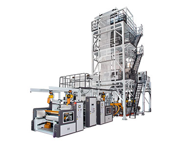 3-Layer Co-Extrusion Blown Film Machine