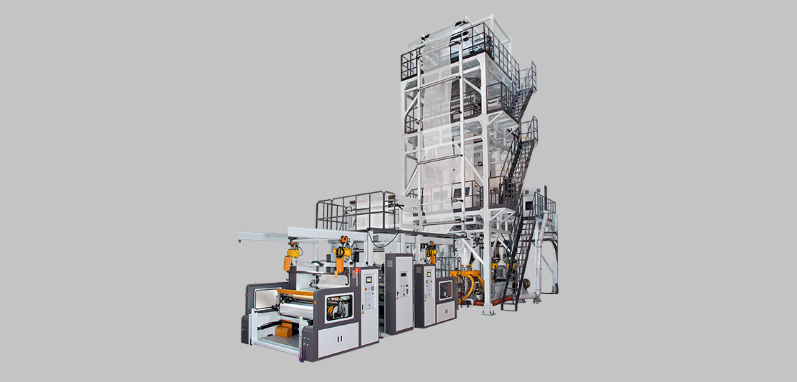 3-Layer Co-Extrusion Blown Film Machine